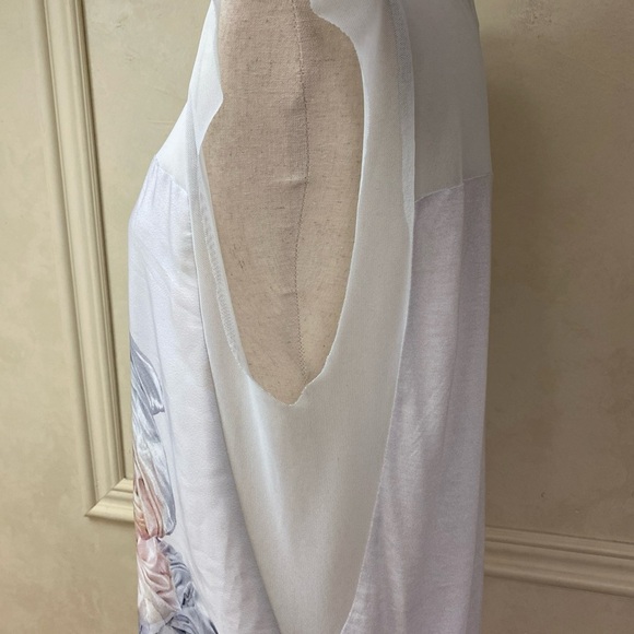 Zara Floral Semi Sheer Tunic Size Large - Picture 3 of 6